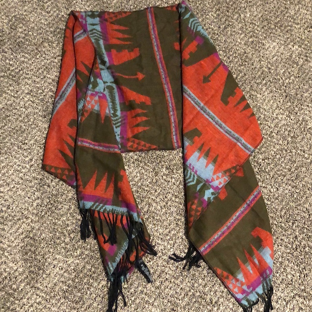 Patterned Blanket Scarf - image 1